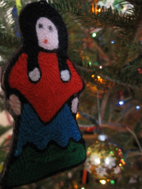 Mexican girl ornament